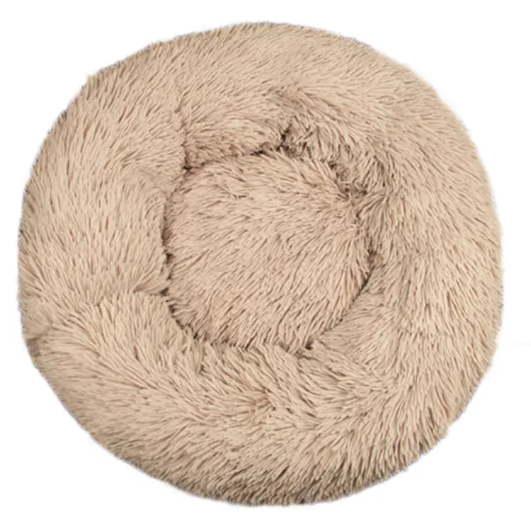 Hundebett Fluffy Donut khaki 80